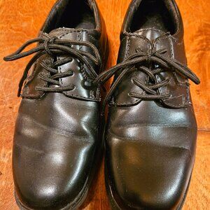Boys 1M Stacy Adams Gently Used Black Dress Shoes - LOVELY CONDITION!